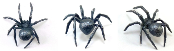 Silver Black Widow Spider