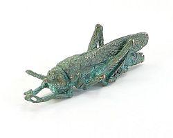 The HEXAPODA Collection - Green Grasshopper Brooch & Pendant