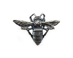 Honey Bee II Lapel Pin - Silver