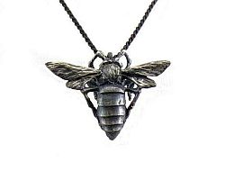 Honey Bee II Pendant - Silver