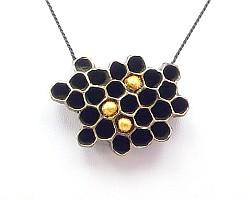 The HEXAPODA Collection - Honeycomb Brooch