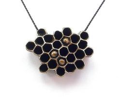 Honeycomb Pendant - Bronze